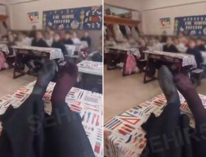 Sınıfta çekilen görüntüye tepki yağıyor